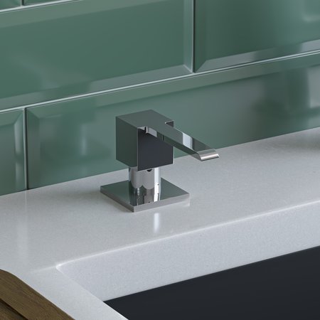 ALFI BRAND Modern Square Polished SS Soap Dispenser AB5007-PSS